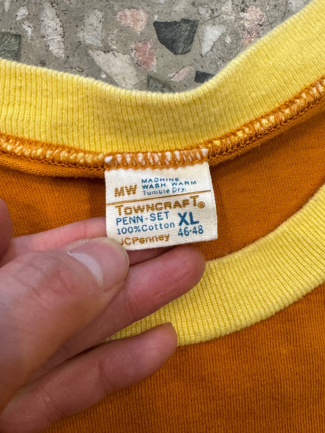 70s Town Craft 투톤 포켓티 (XL) 상품이미지4