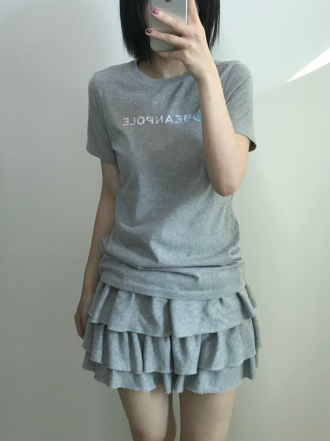 빈폴 그레이 반팔 티셔츠 상품이미지1