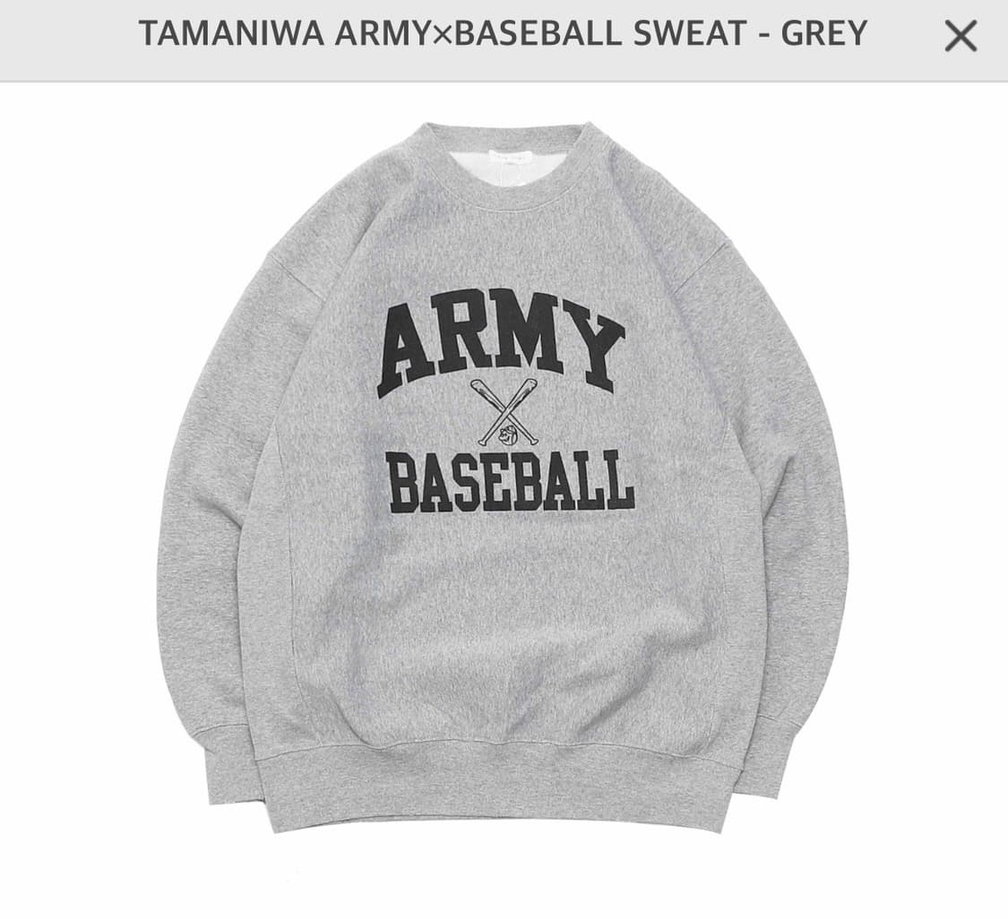 인필더디자인 TAMANIWA 아미 베이스볼 크루넥 L 상품이미지1
