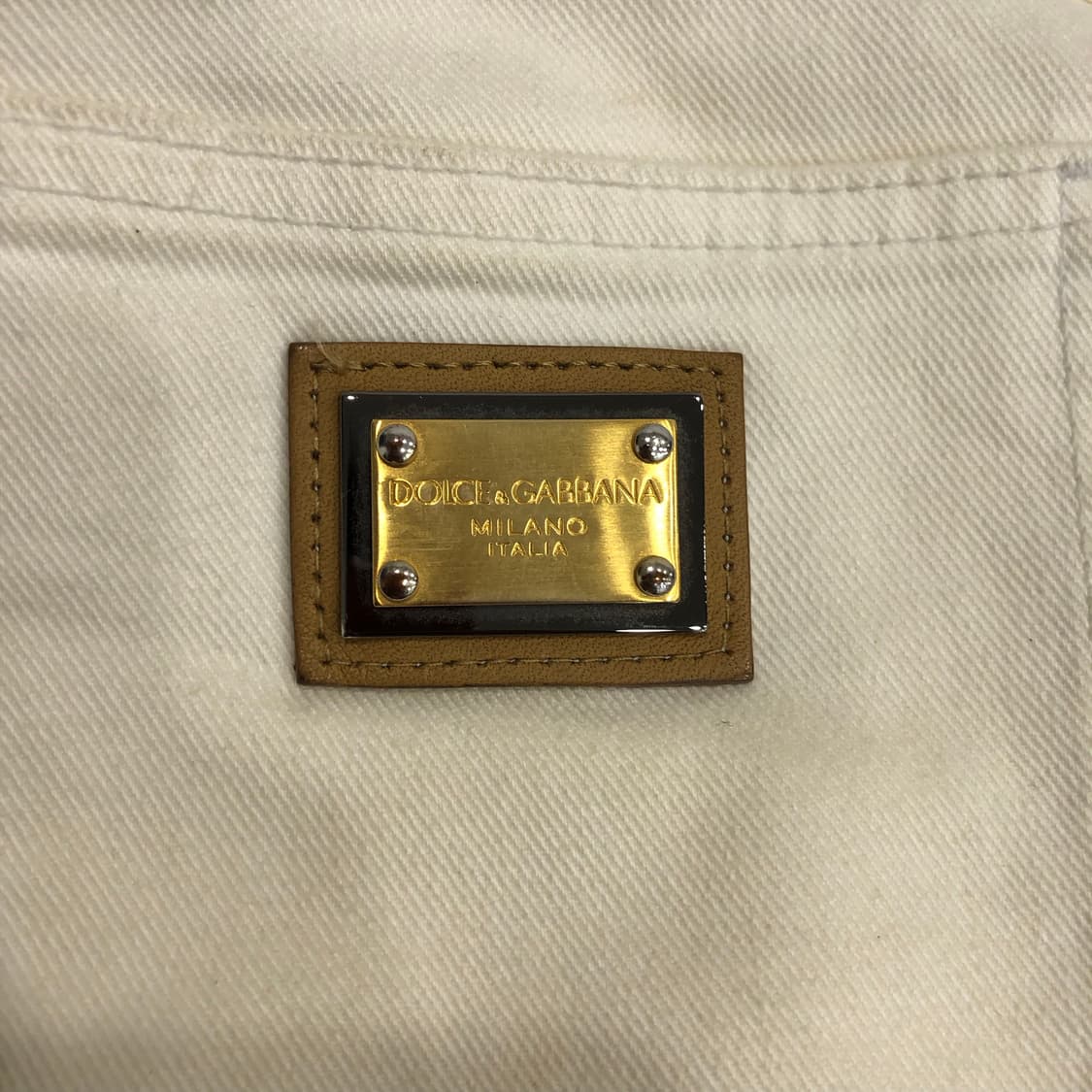 돌체엔가바나 여성 화이트 데님 팬츠 상품이미지7