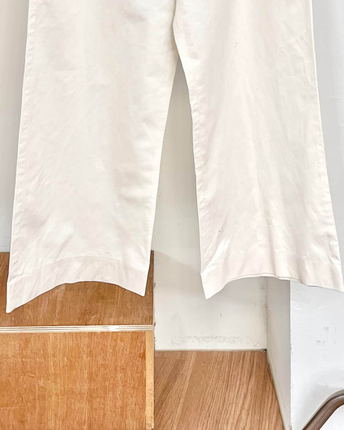 막스마라 화이트 와이드 코튼 팬츠 상품이미지3