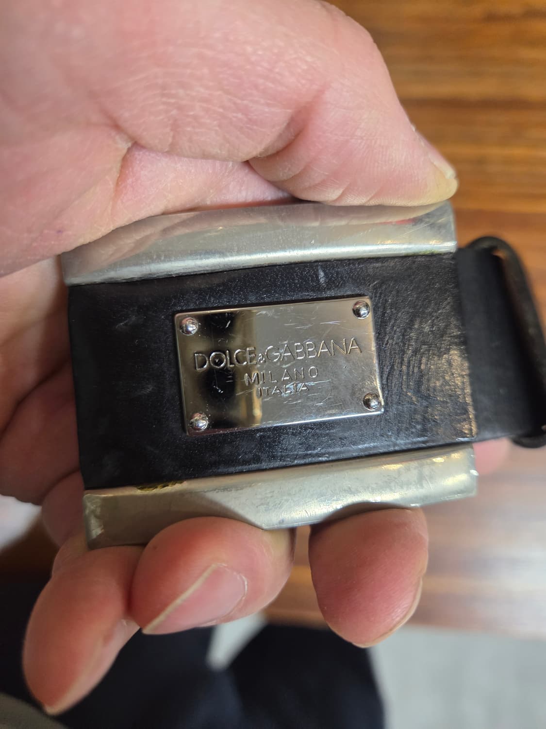 돌체앤가바나 빈티지 가죽 벨트 107cm 상품이미지2