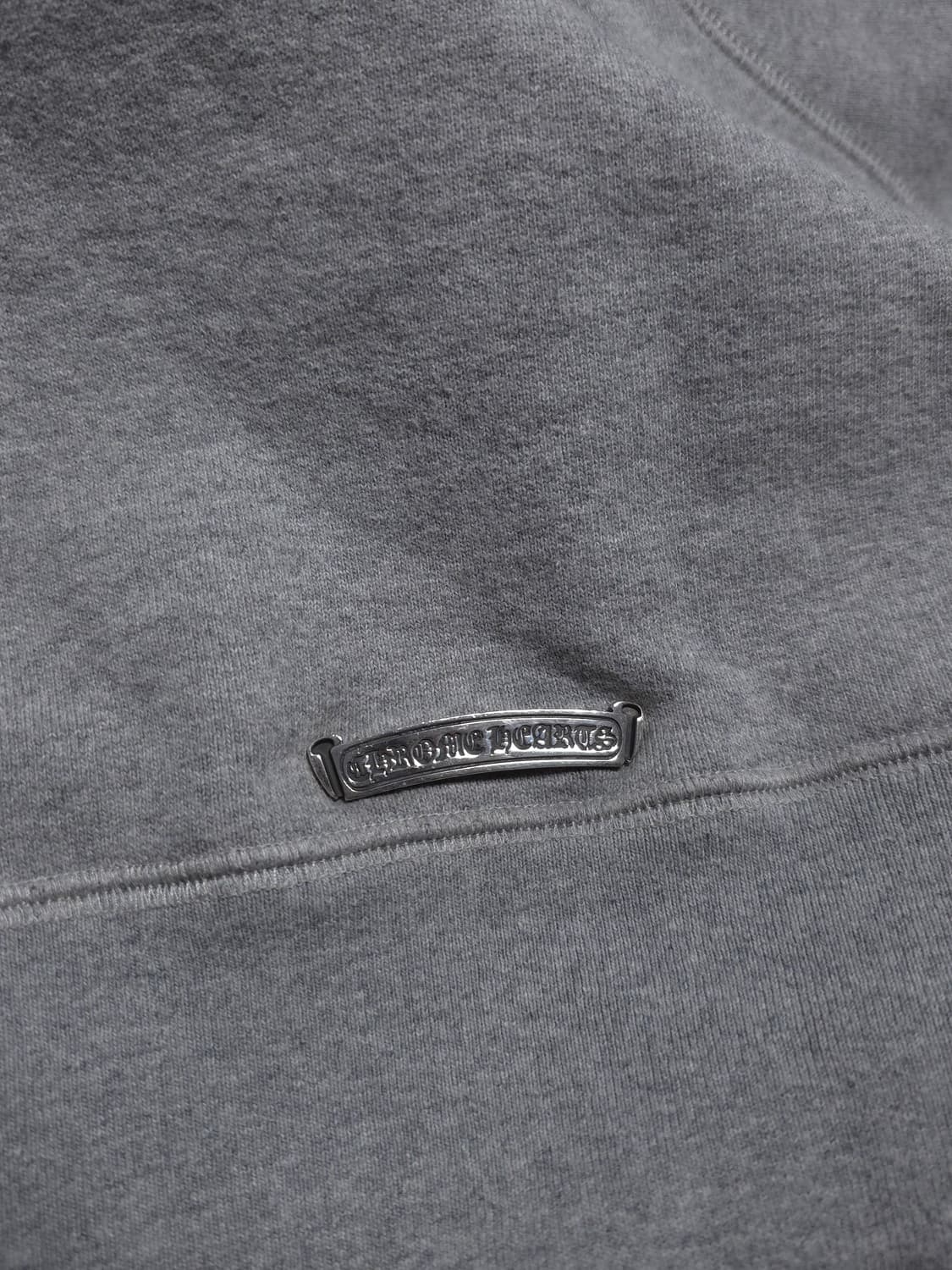 [L] 크롬하츠 레더패치 페이퍼잼 후드 그레이 상품이미지5