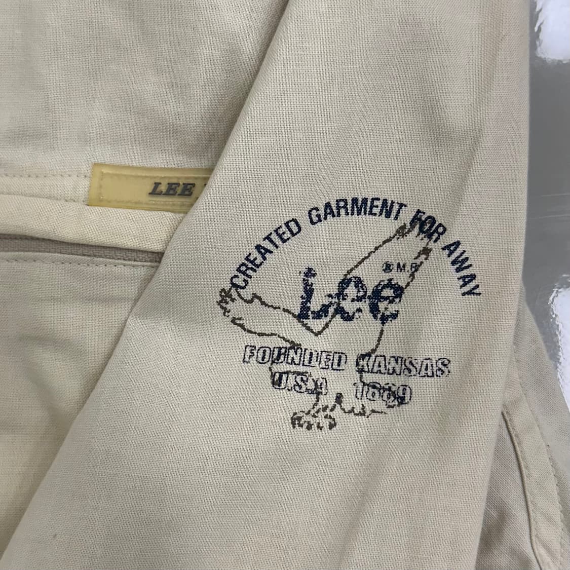 90’s Lee 데님 패치 워크자켓 상품이미지10
