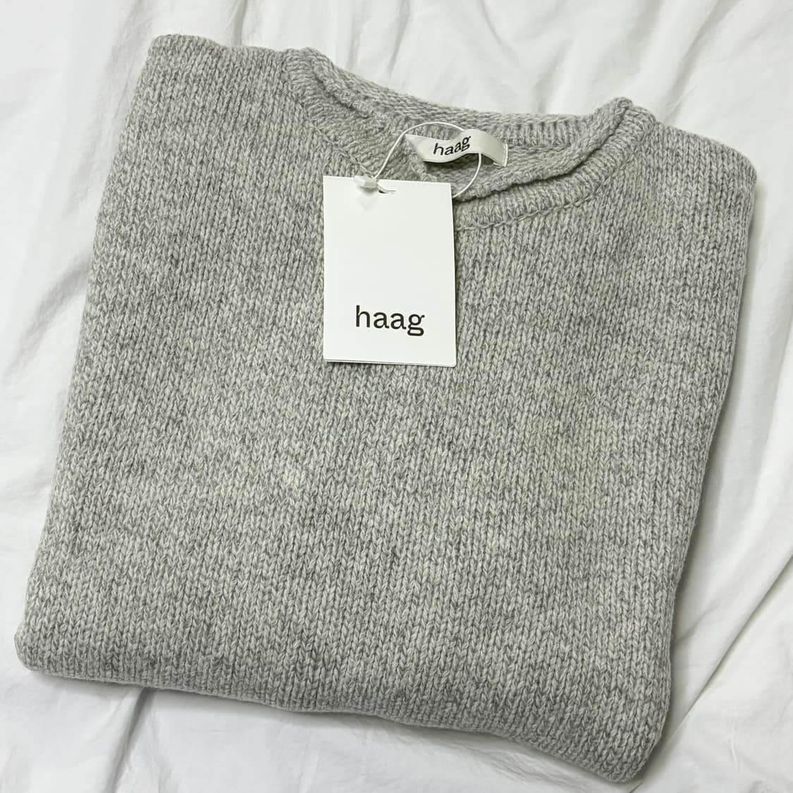 헤이그 haag 니트 a vintage over knit 그레이 grey 상품이미지1