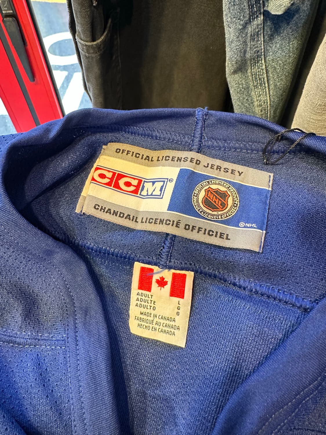 90-00s CCM NHL 토론토 메이플리프스 메쉬 하키 져지 상품이미지9
