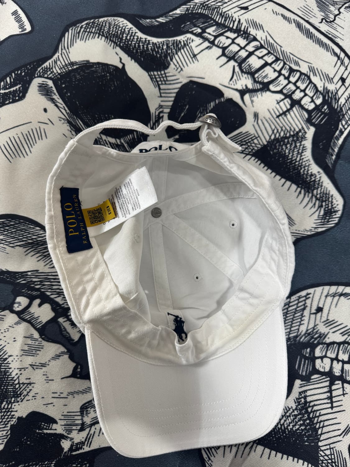 큐알신형 폴로랄프로렌 화이트 볼캡모자 상품이미지5