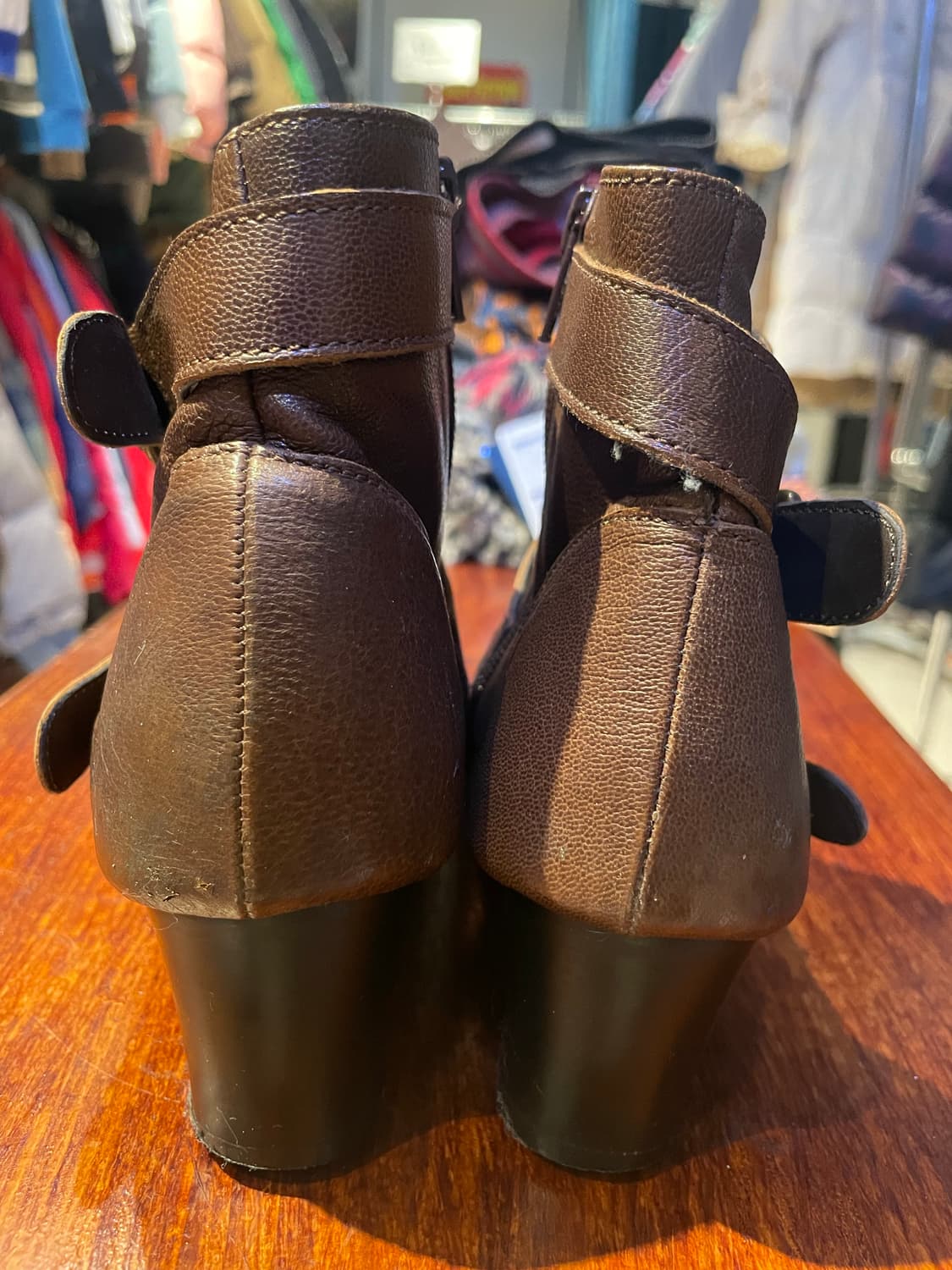 빈티지 버클 소가죽 부츠 상품이미지4