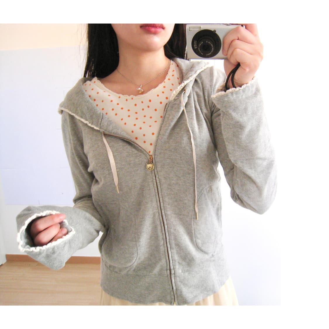 「야옹이에게 생선을 맡겨 버렸다。。。♥」야옹이 후드집업 상품이미지3