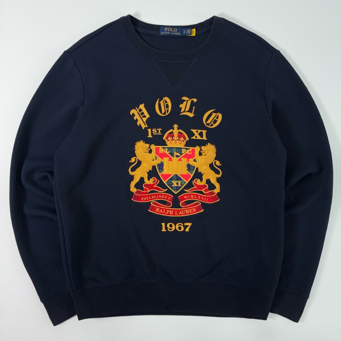 Polo  폴로 랄프로렌 신형 금장 자수 네이비 맨투맨  상품이미지1