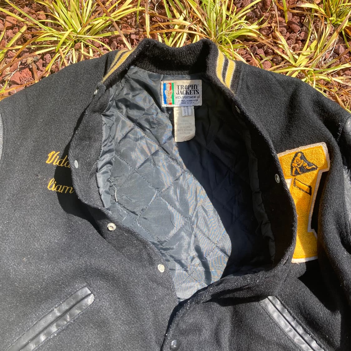 80‘s usa vidalia 레터맨 자켓 바시티 자켓 상품이미지5