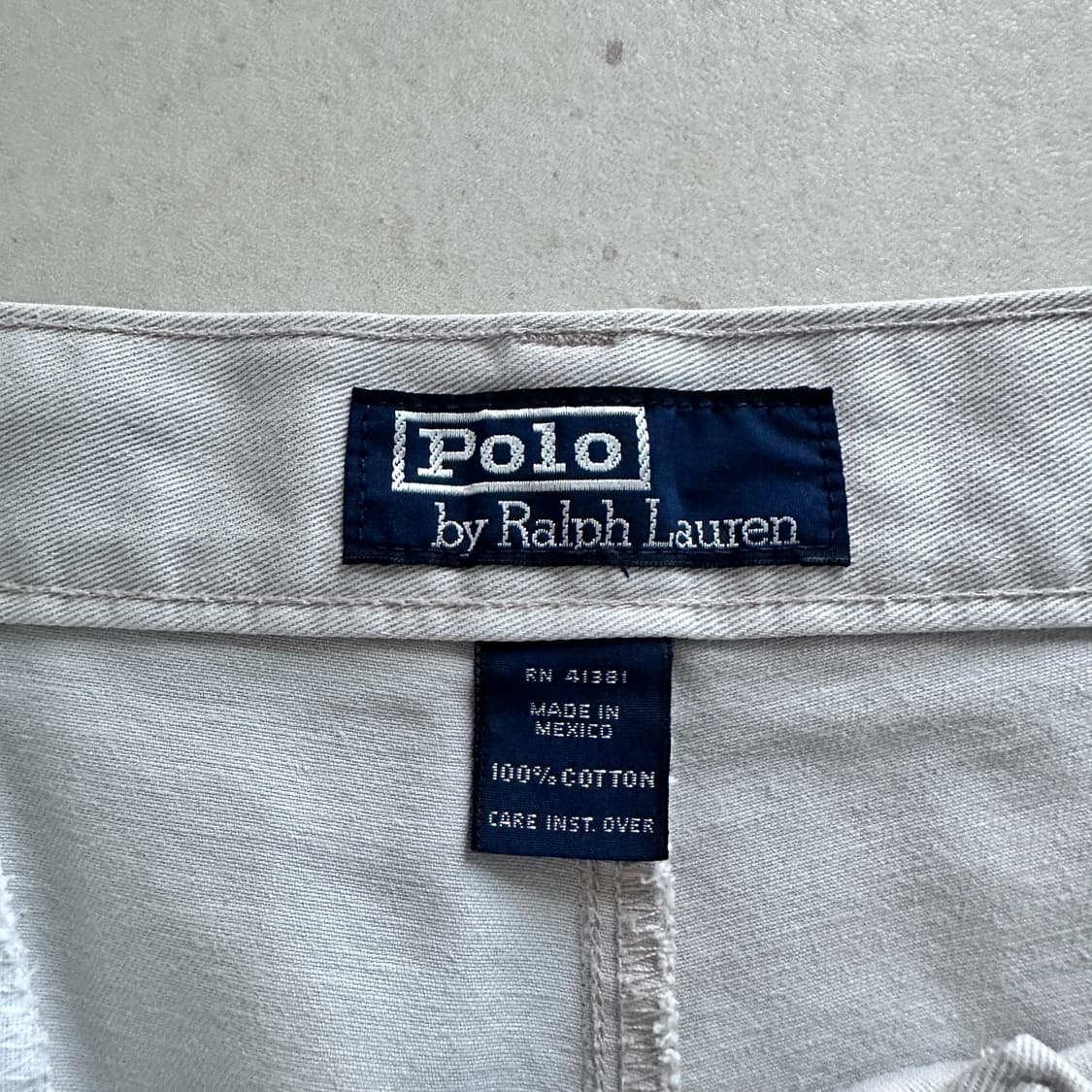 90s 폴로 랄프로렌 어센틱 사각탭 투턱 치노팬츠 36 상품이미지5