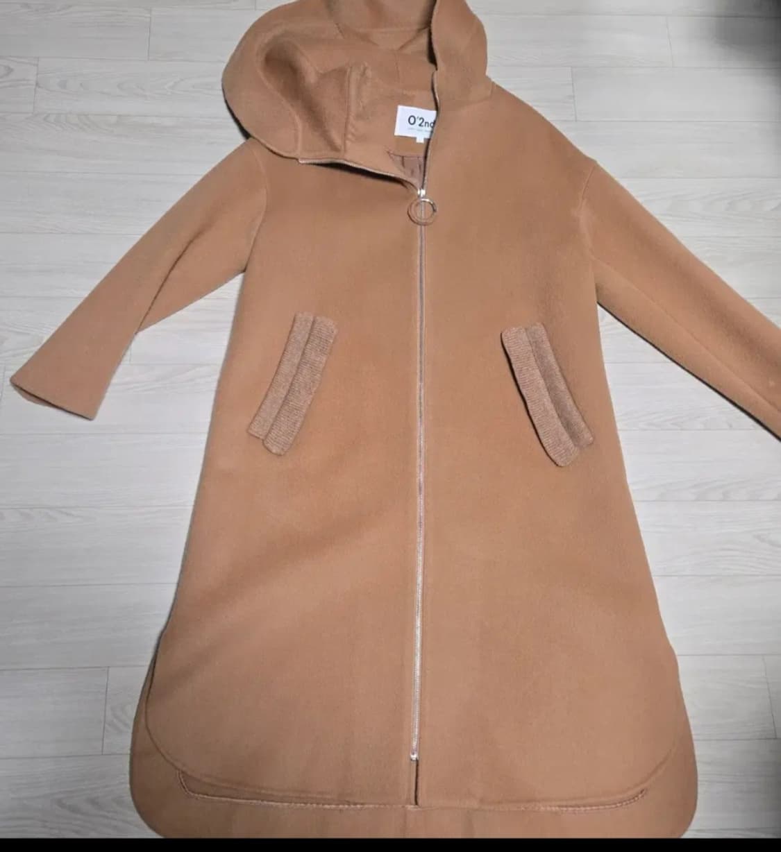 파격가!!  O2nd 오즈세컨 캐시미어+모 오버핏 롱 코트 free 상품이미지1