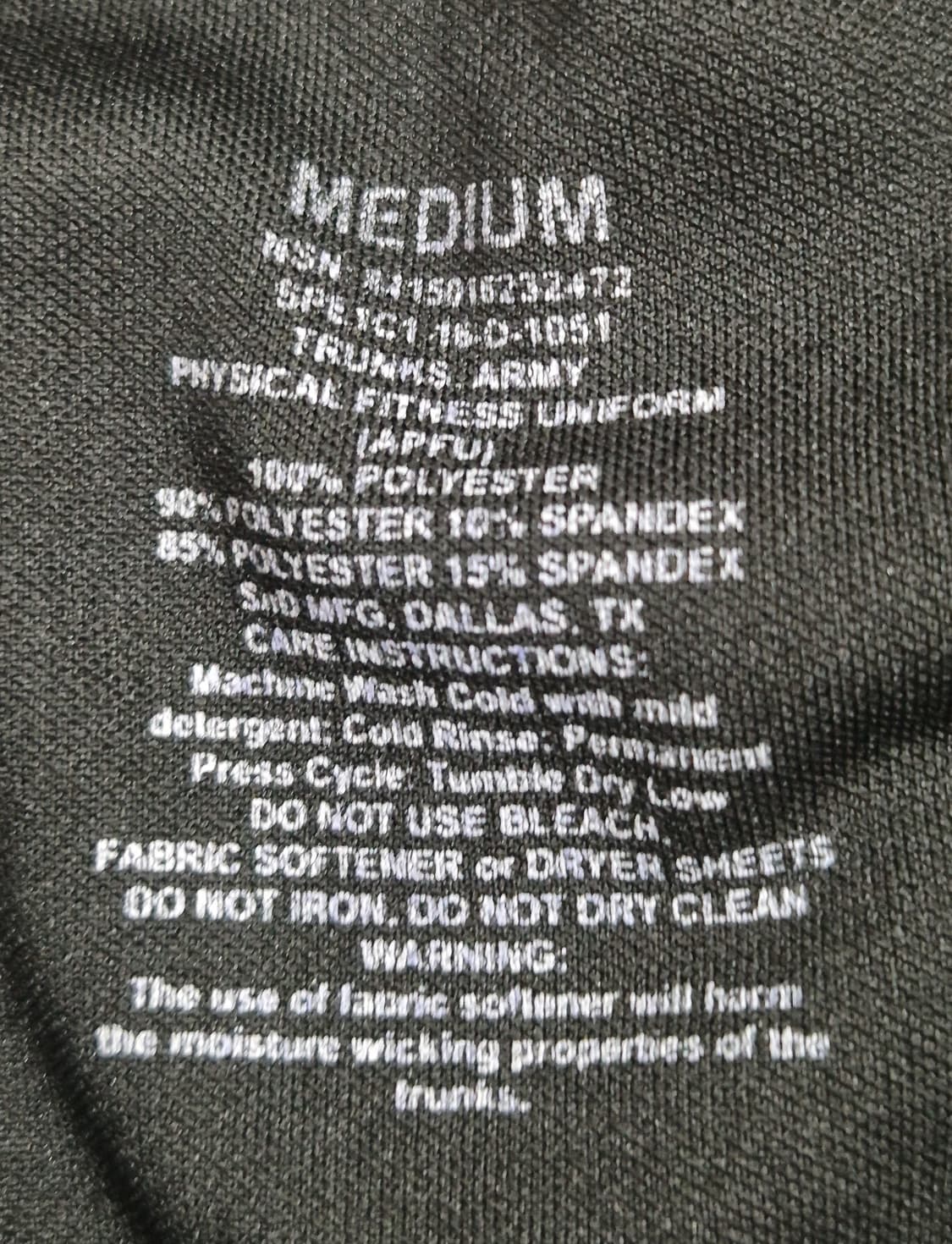 미육군 APFU 체육복 트레이닝복 반바지 하의 (M) (7) 상품이미지6