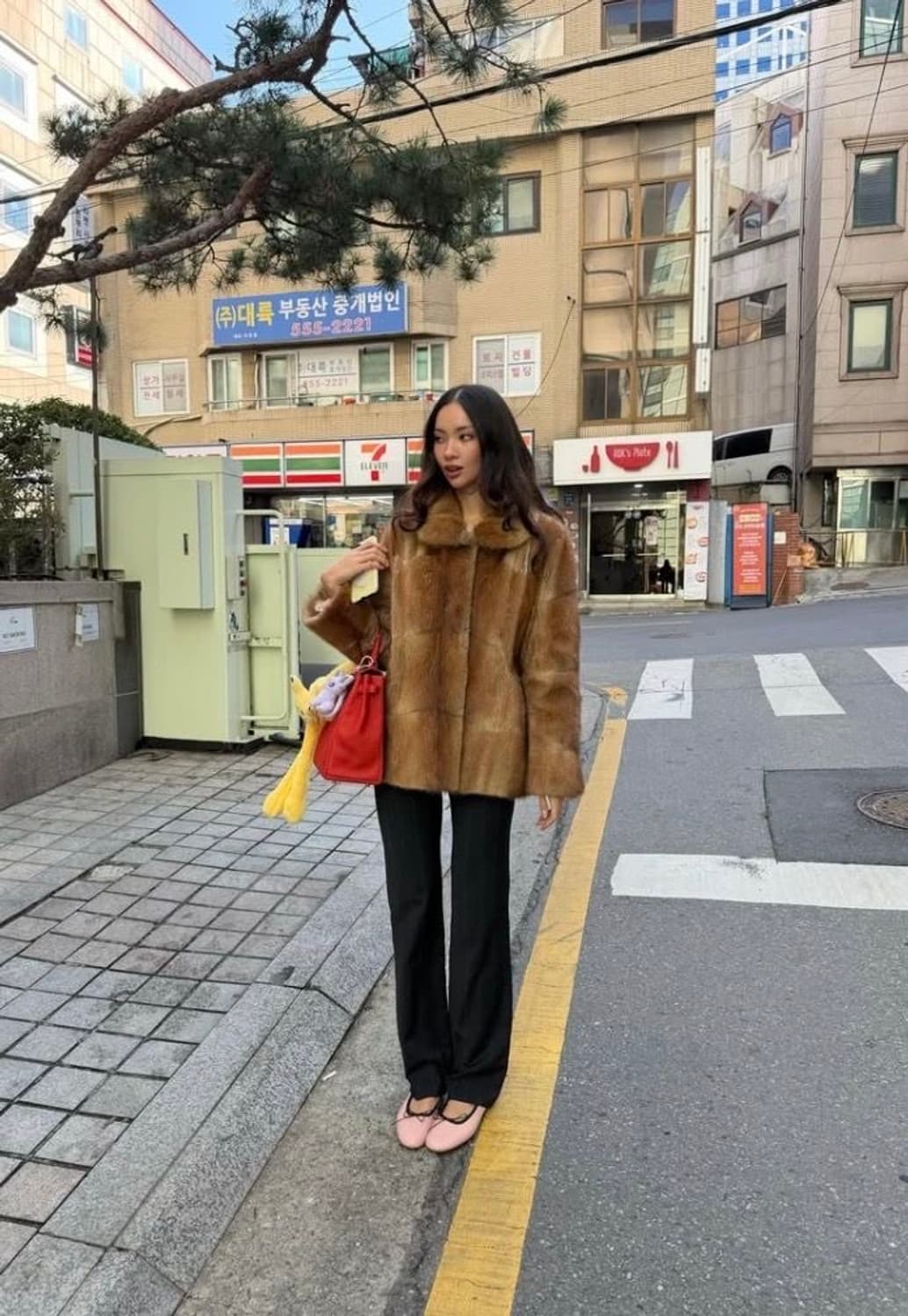 카푸치노 밍크퍼 자켓 상품이미지3