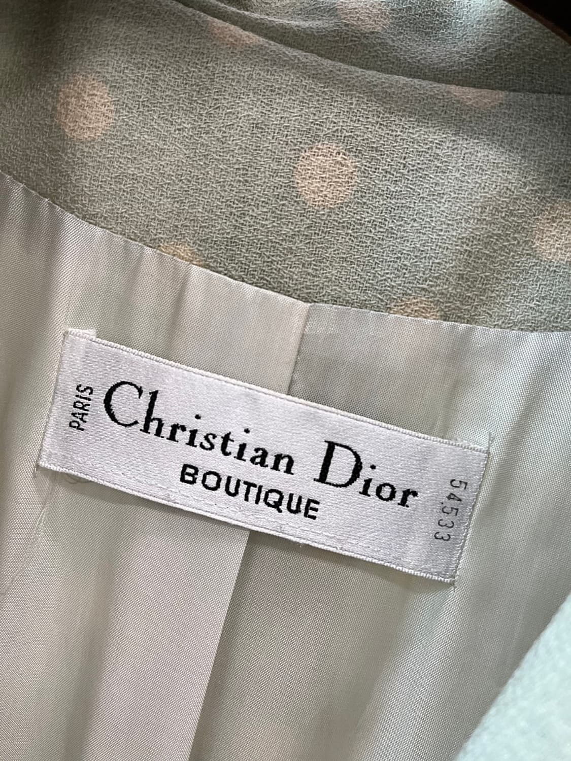 여) 크리스찬디올 00s 도트 오버자켓  상품이미지8