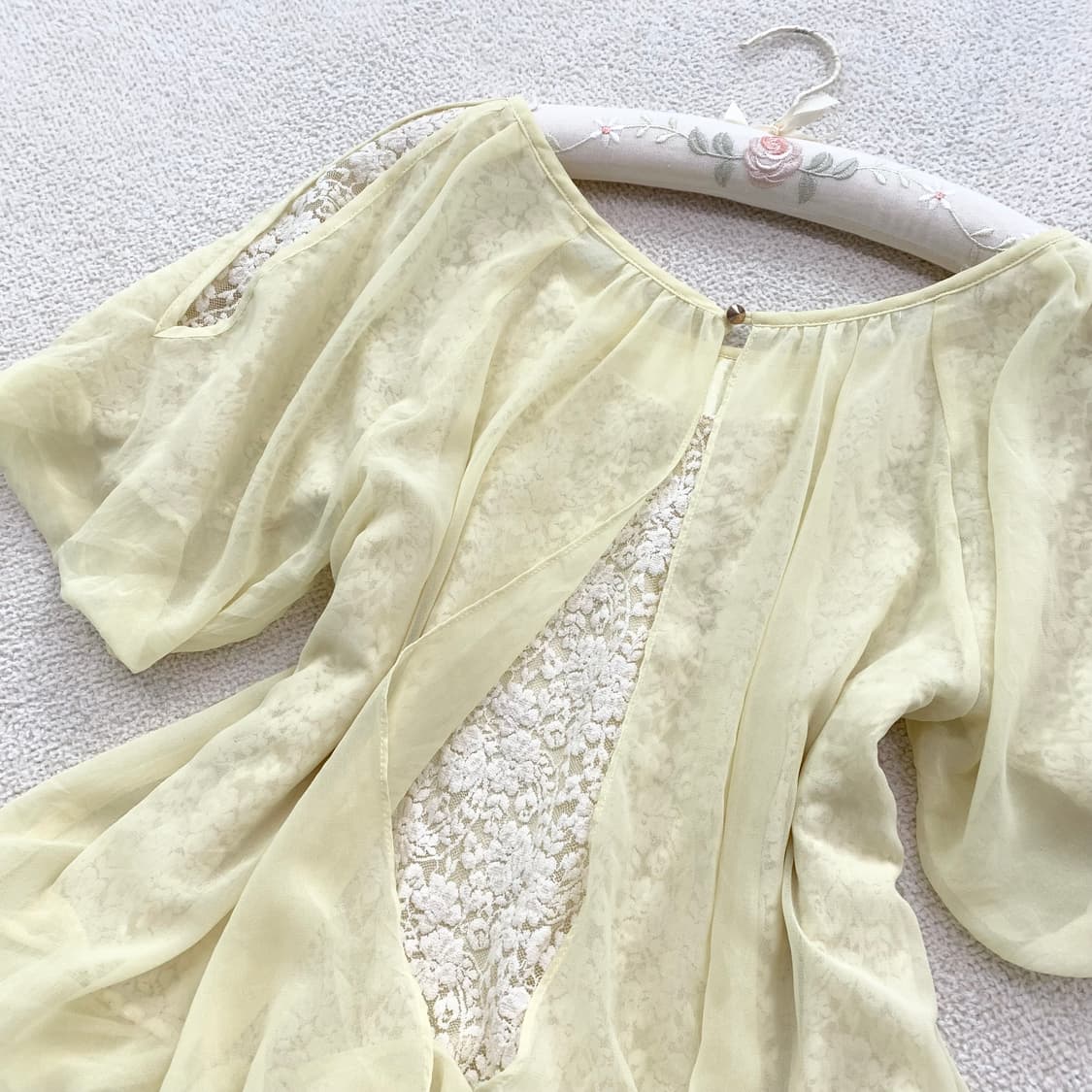 레몬 ♥ 레이스 페어리 벌룬핏 블라우스 상품이미지1