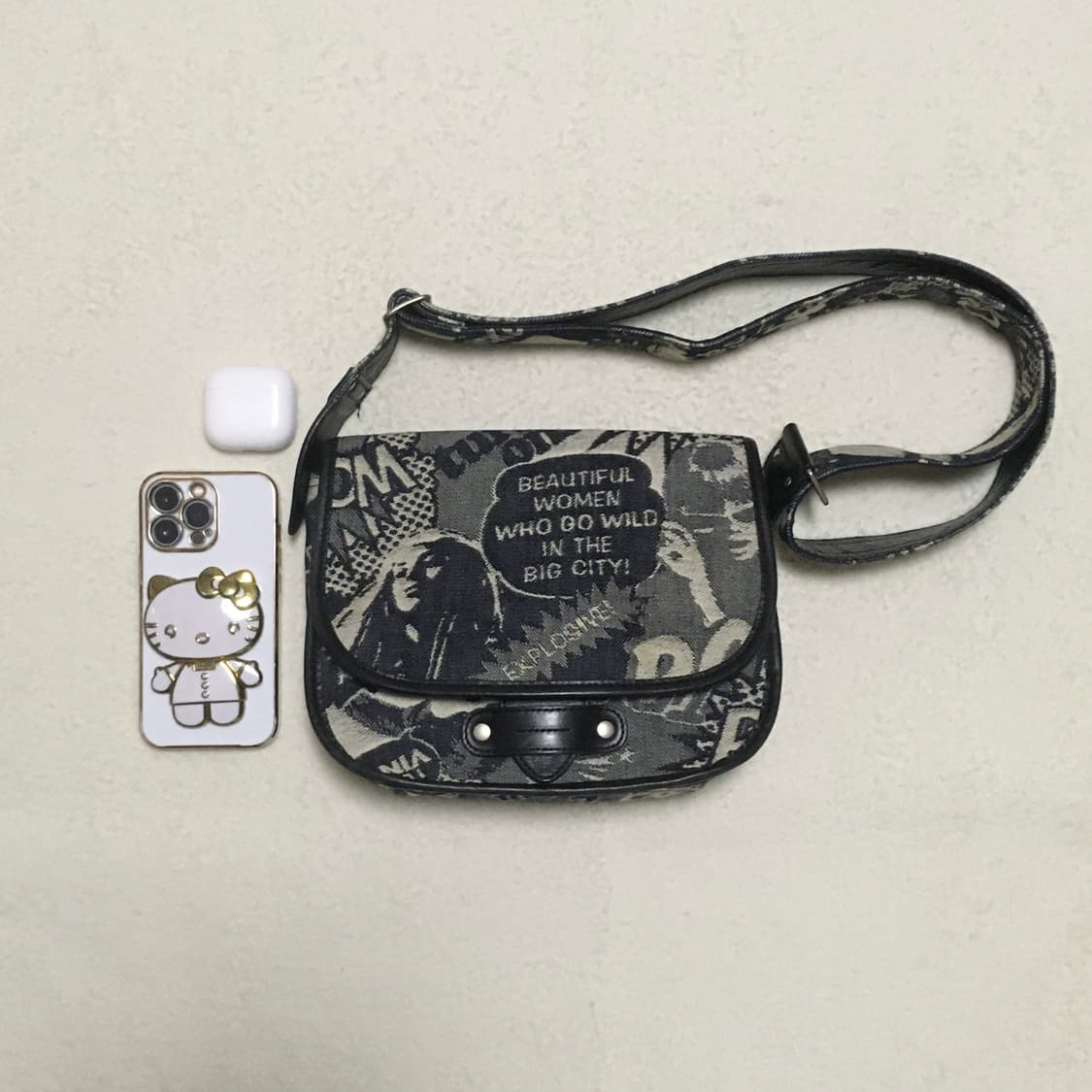 히스테릭글래머 데님 크로스/숄더 2way bag 상품이미지1