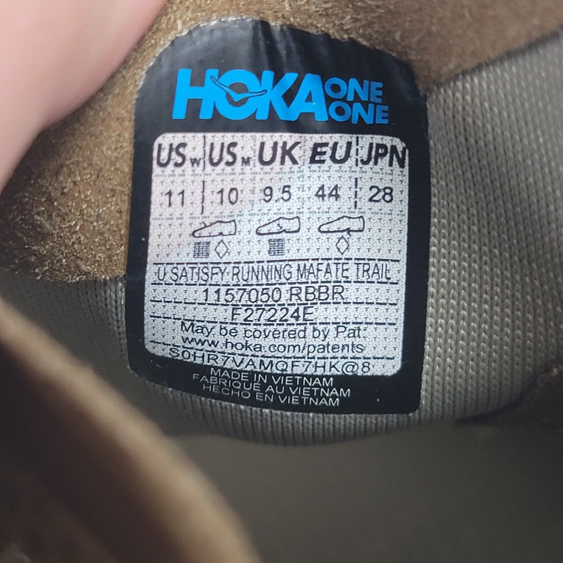 [280] <상태S급> 호카x새티스파이 마파테 스피드4 라이트러버 상품이미지8