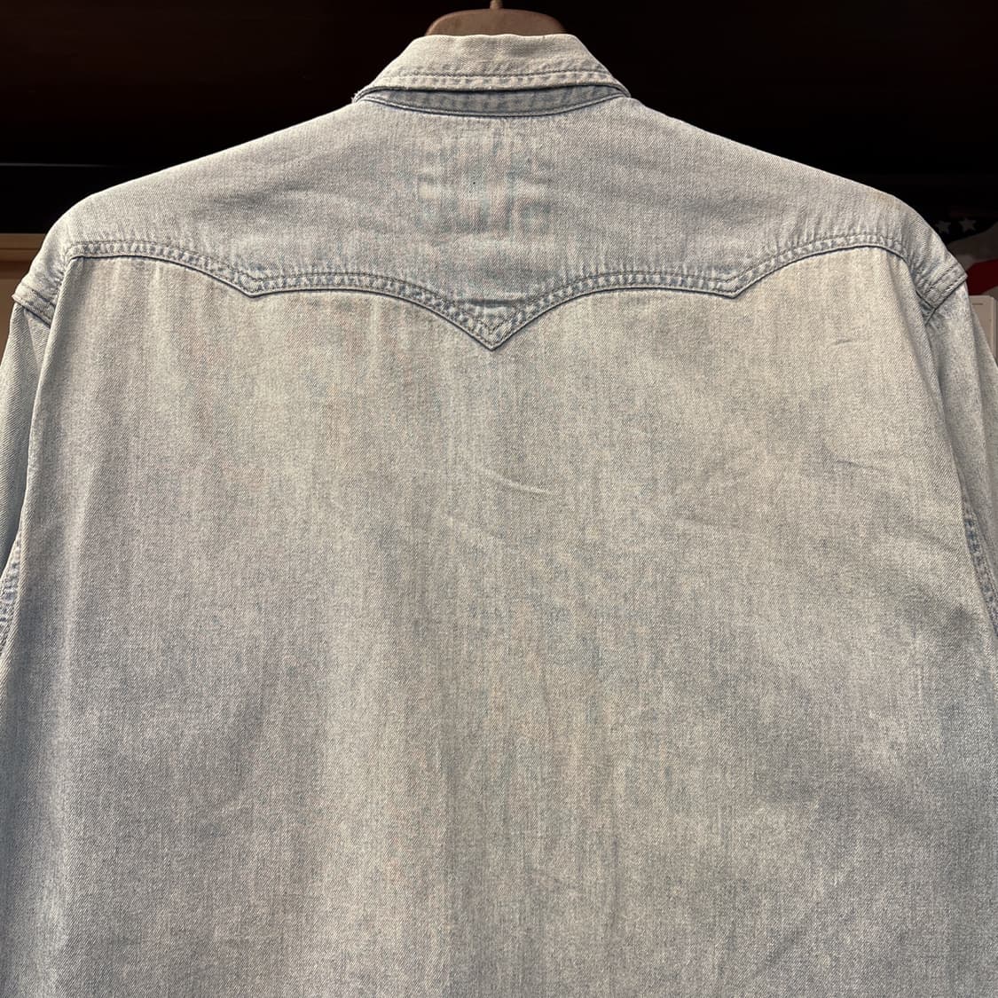 90s 리바이스 그린라벨 스톤스냅 웨스턴 데님셔츠 N1202 상품이미지5