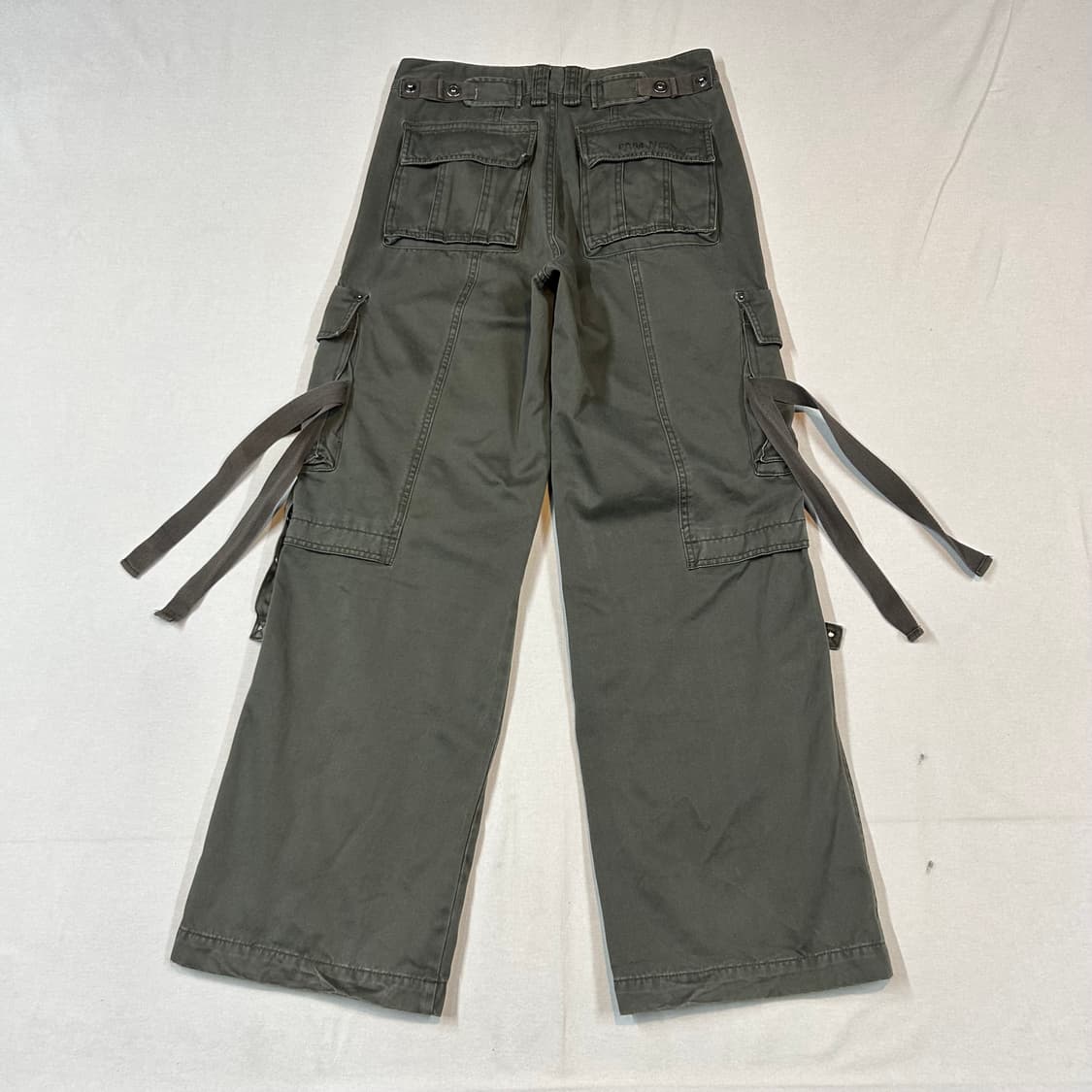 32inch) TBJ 멀티 포켓 본디지 스트랩 카고 와이드 팬츠 상품이미지6
