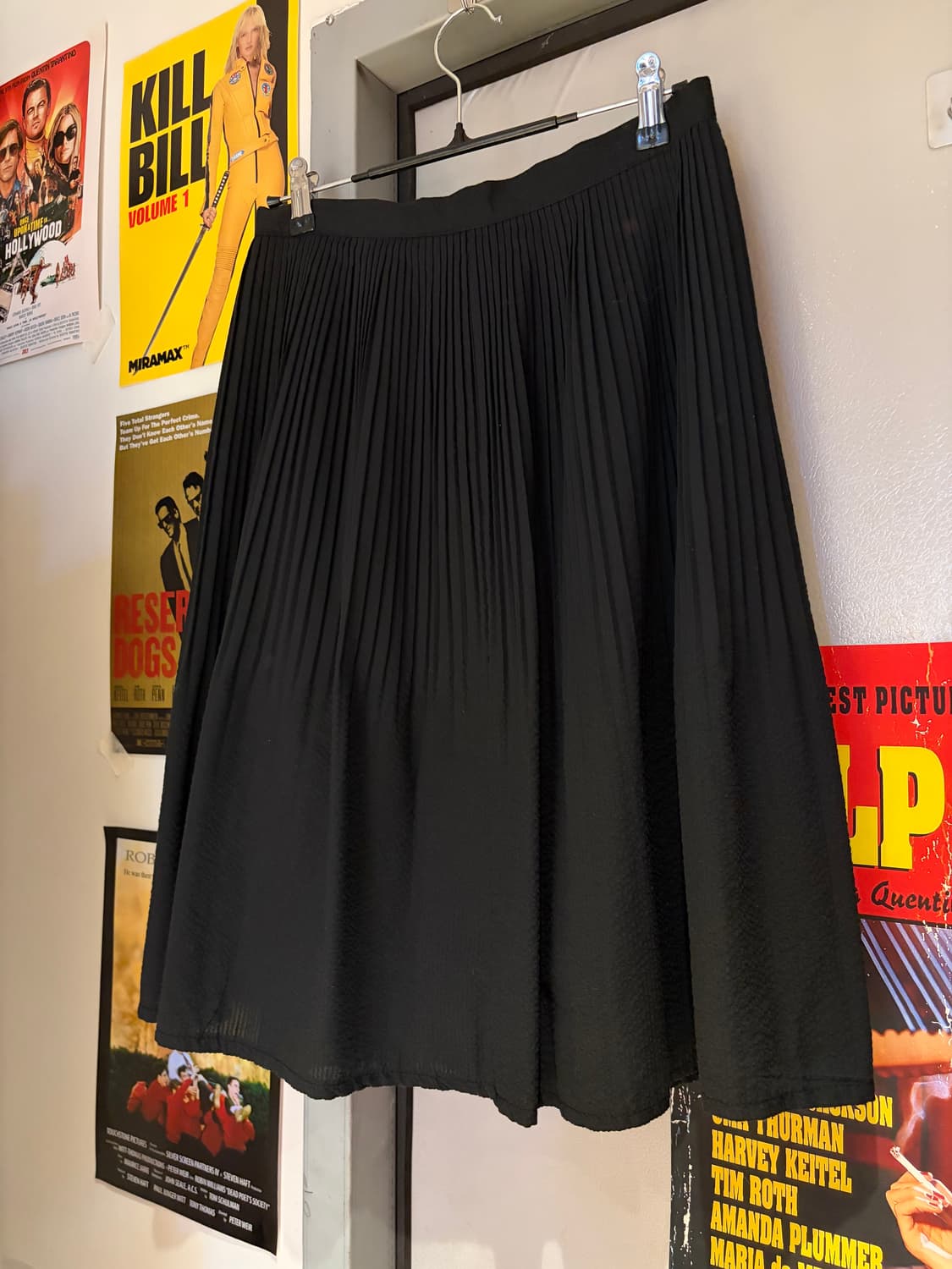 버튼다운 플리츠 스커트 상품이미지4