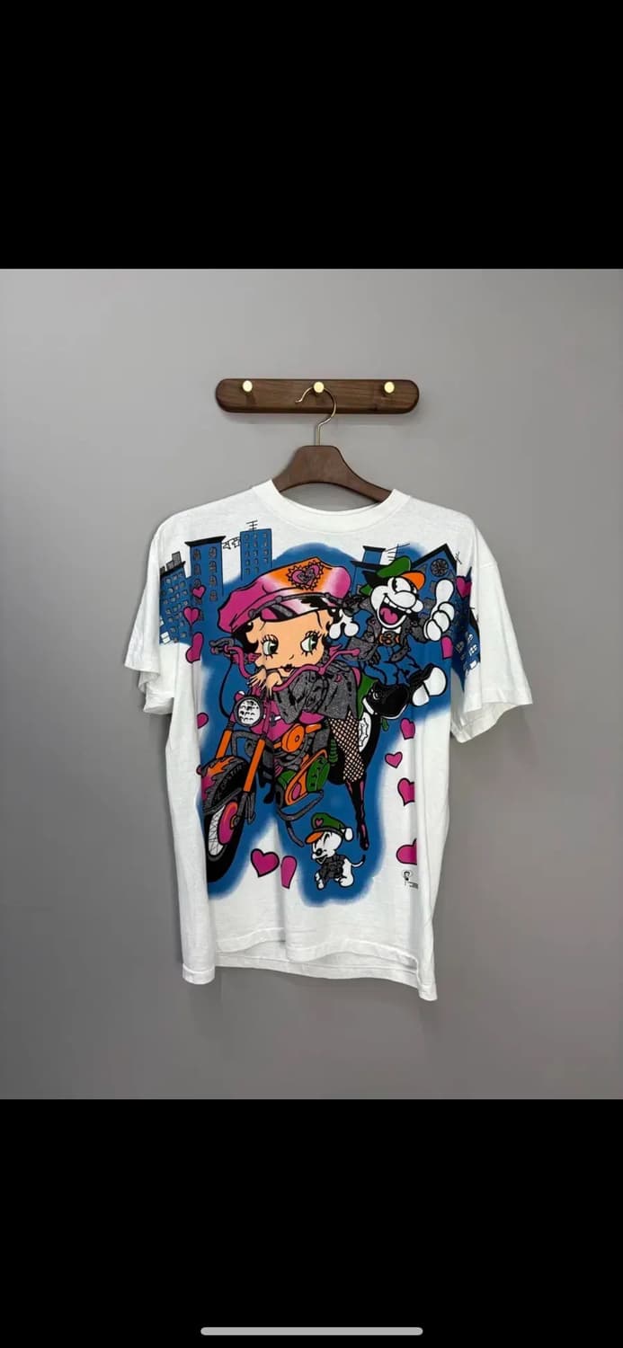 빈티지 베티붑 라이딩 엔젤 반팔 H1472 상품이미지2