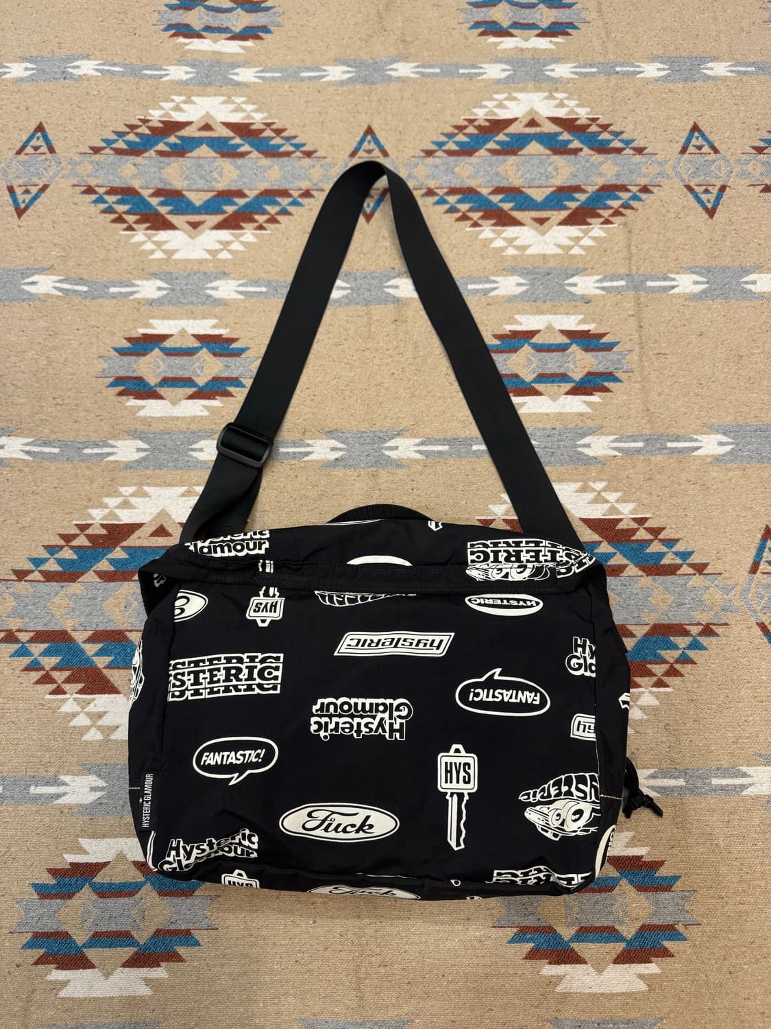 [OS] 히스테릭글래머 프린트 숄더백 블랙  상품이미지3