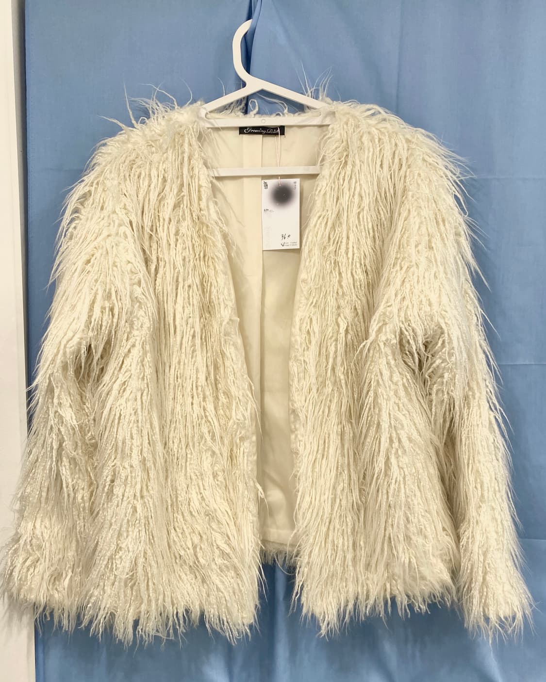 핀터무드 아이보리 퍼 자켓 상품이미지2