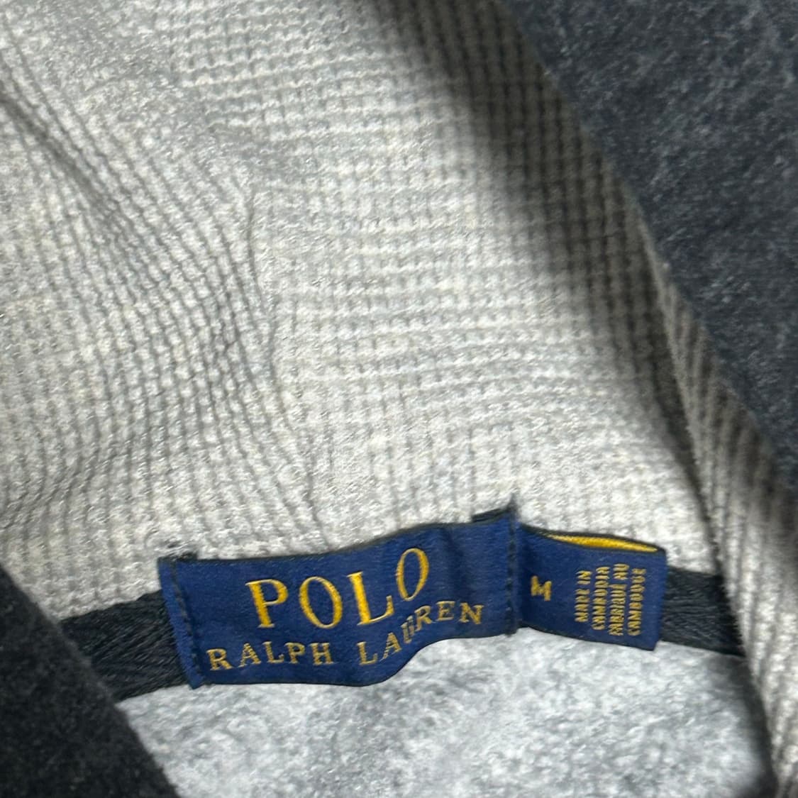 M 폴로랄프로렌 챠콜 기모 후드 집업 상품이미지4