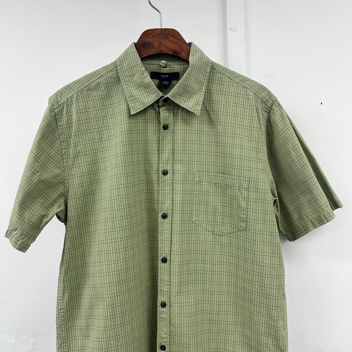 갭 GAP 루즈핏 체크 포켓 셔츠 남방 (M) 105 상품이미지2