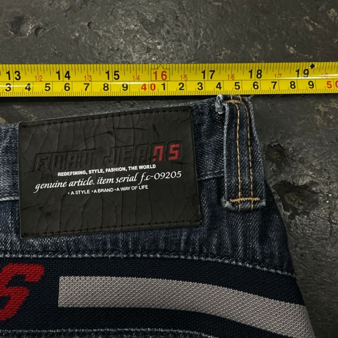 36 후부 y2k 와이드 데님 팬츠  상품이미지8