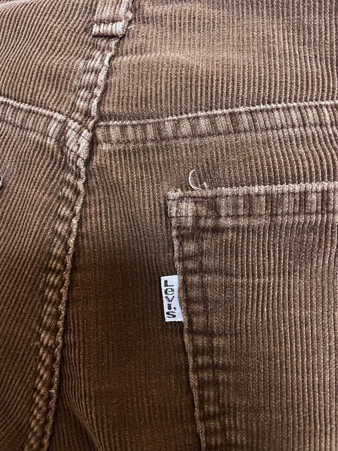 리바이스 70s 646 코듀로이 벨바텀 브라운 부츠컷 517 상품이미지9