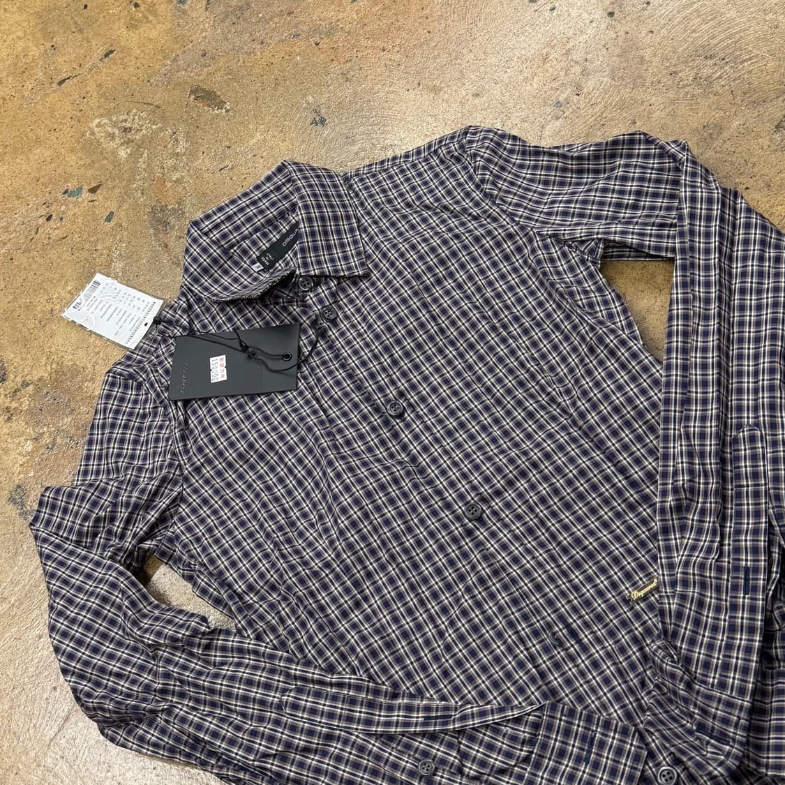 [정품/38] Dsquared2 체크 셔츠 b18 상품이미지1