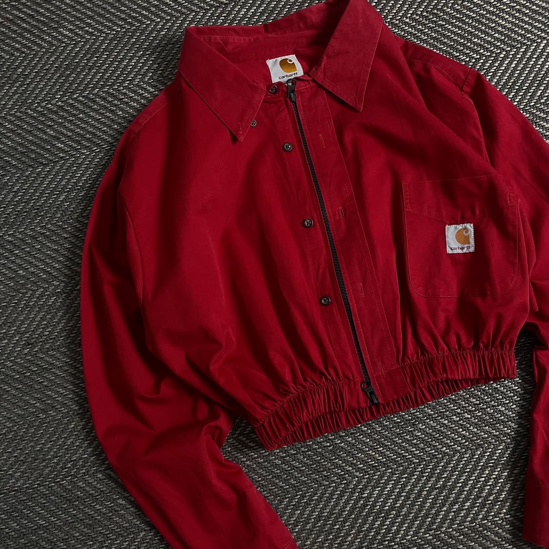 칼하트 크롭 리메이크 투웨이 셔츠 자켓o 3427 상품이미지3