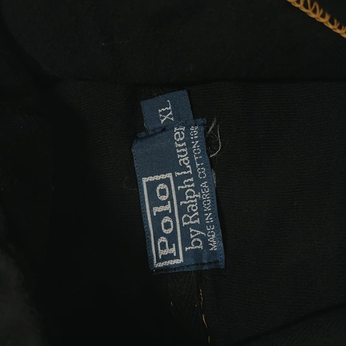 [정품] 폴로 블랙 / 블랙포니 스티치 후드티 [ XL ] 상품이미지5