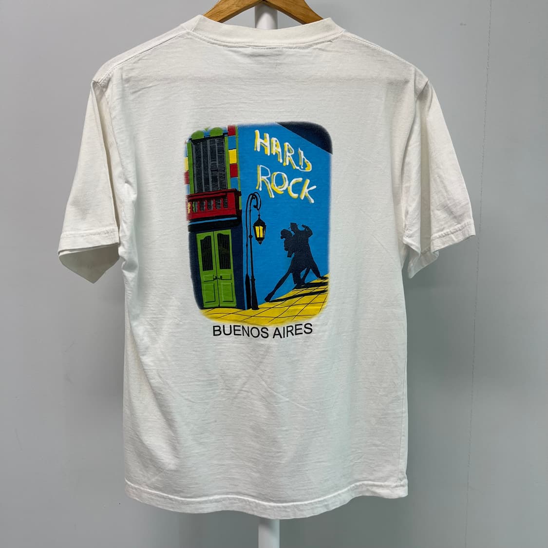 [M] 90s 아르헨티나 하드락 카페 부에노스 아이레스 반팔 티셔츠 상품이미지3