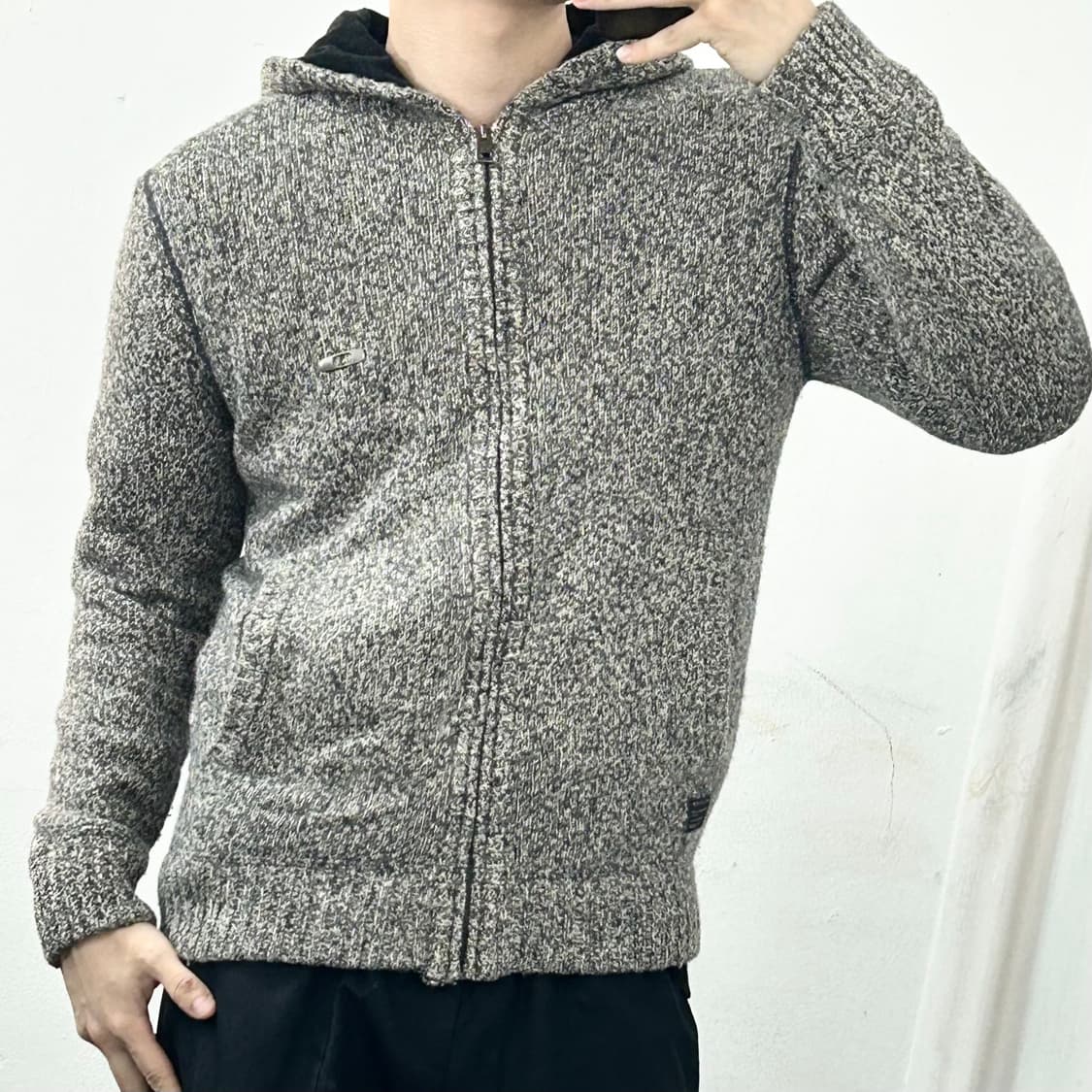 오클리 헤링본 후드 집업 점퍼 상품이미지2