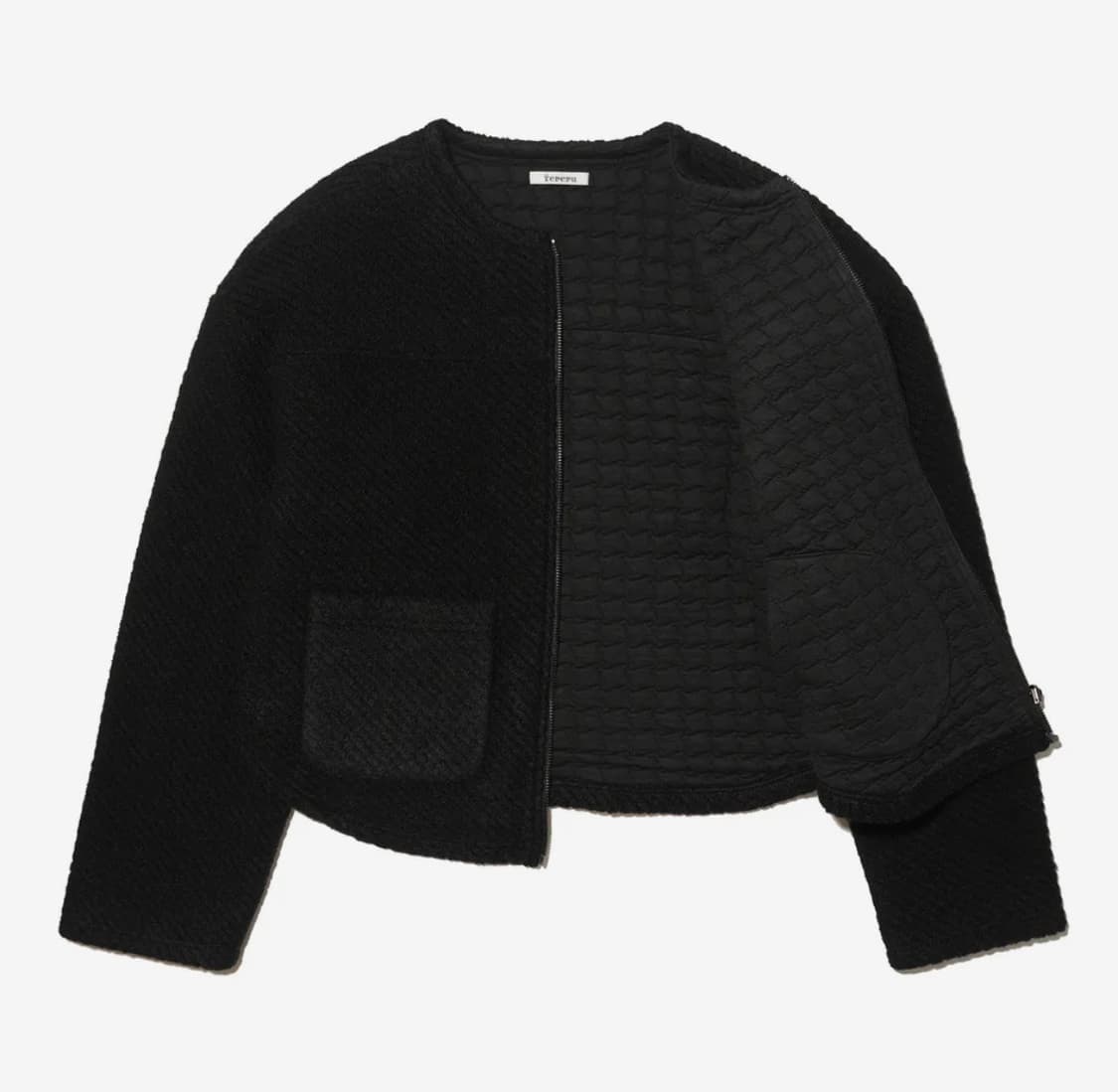 테레루 Crewneck Jacket (black) 상품이미지5