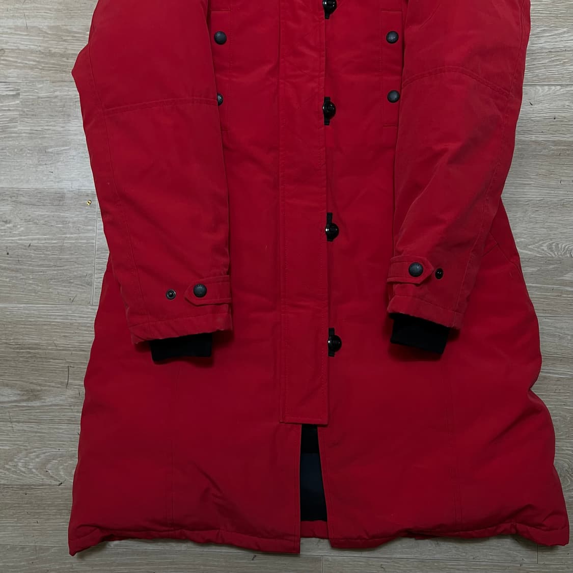 캐나다구스 여성 덕다운 후드 켄싱턴 파카 롱패딩 점퍼 [레드] S/90 상품이미지3