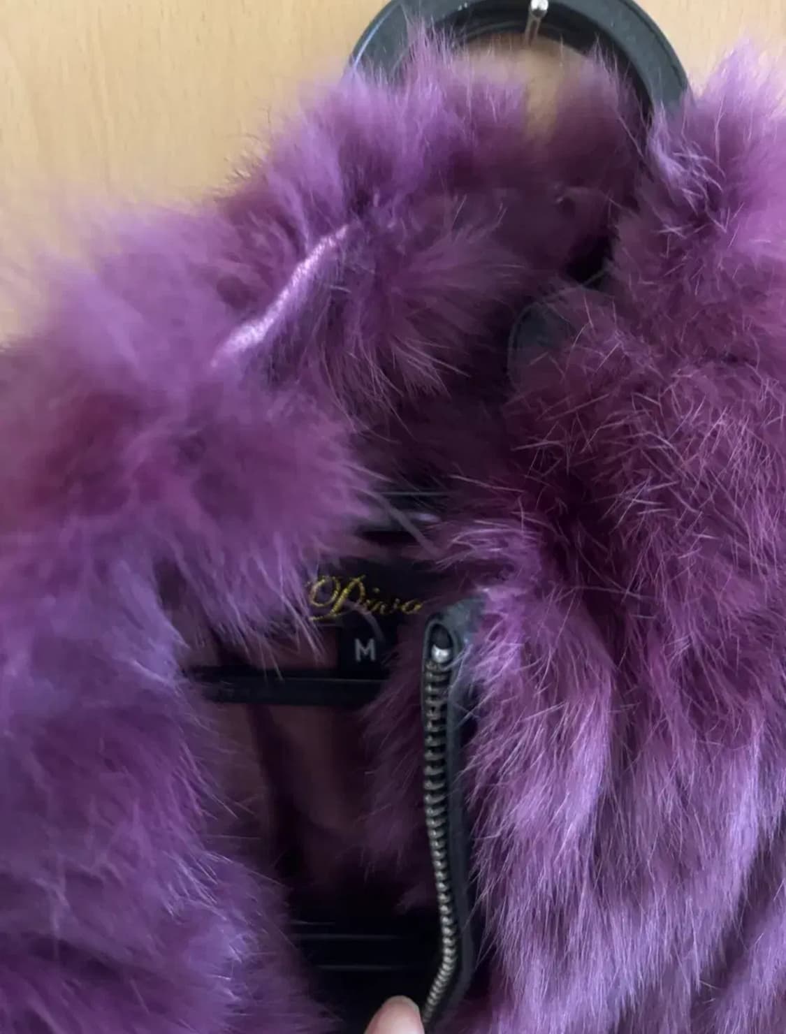 고스펑크 오네갸루 뱀파이어 무드 퍼플 보라색 퍼자켓 아우터 상품이미지4