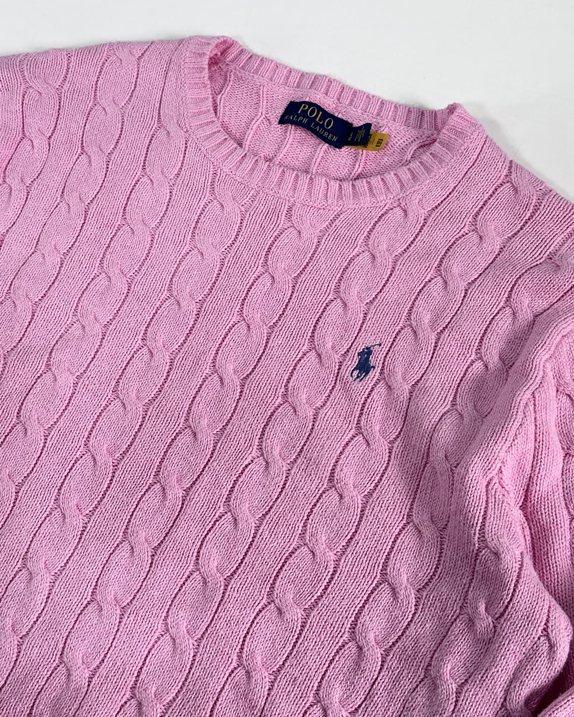 폴로 랄프로렌 핑크 케이블 니트 (va.39) 상품이미지5