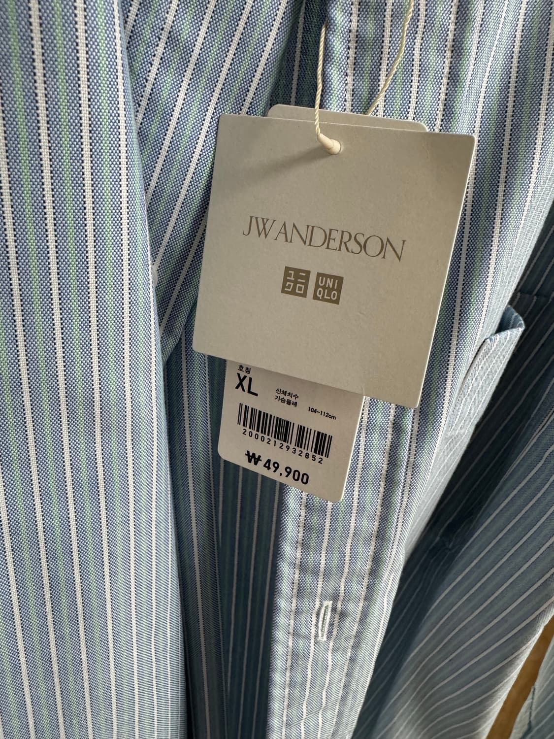 [XL/새제품]유니클로JWA 옥스포드셔츠(블루) 상품이미지5