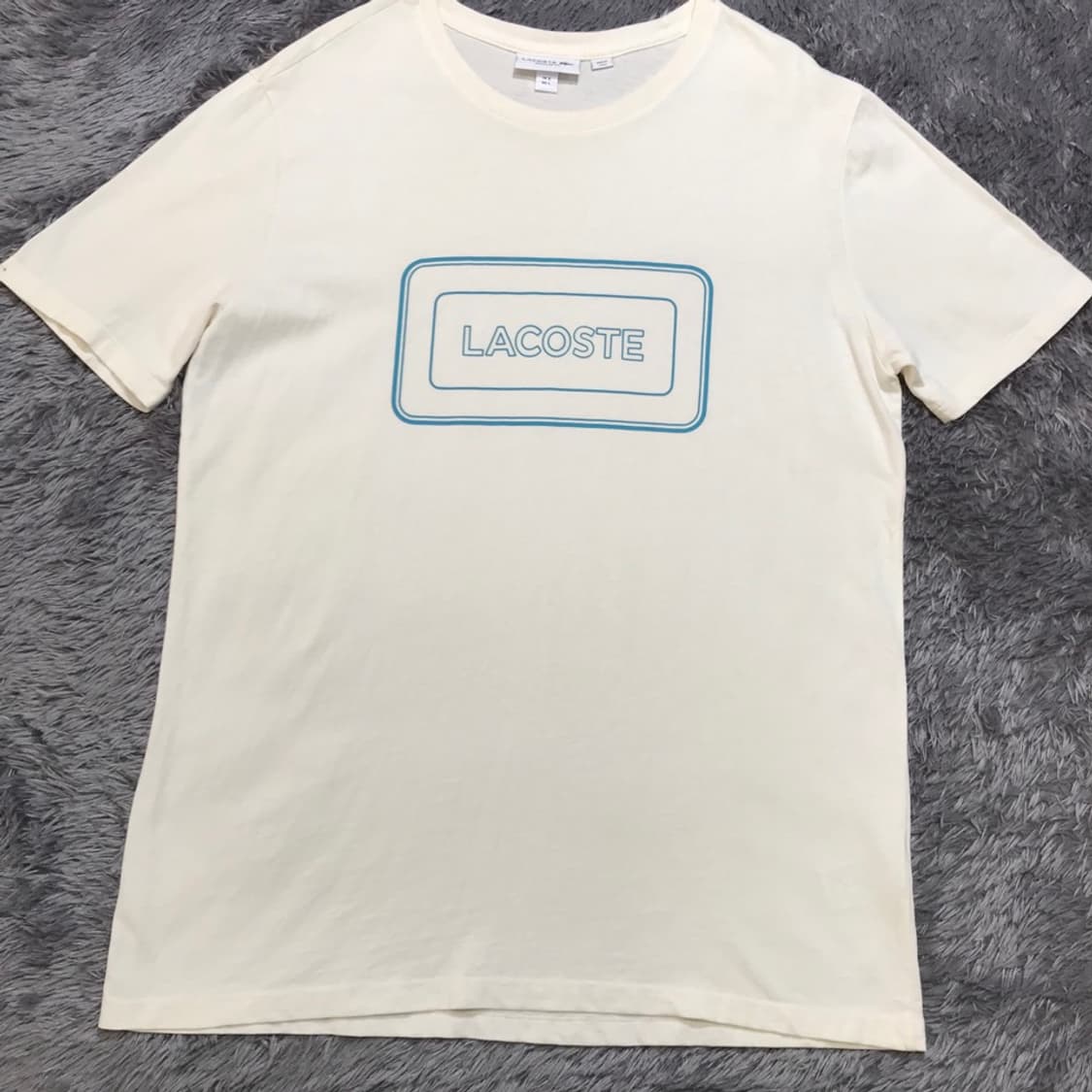 [[5(L), A급] 라코스테(LACOSTE) 그래픽 로고 반팔티@446 상품이미지1