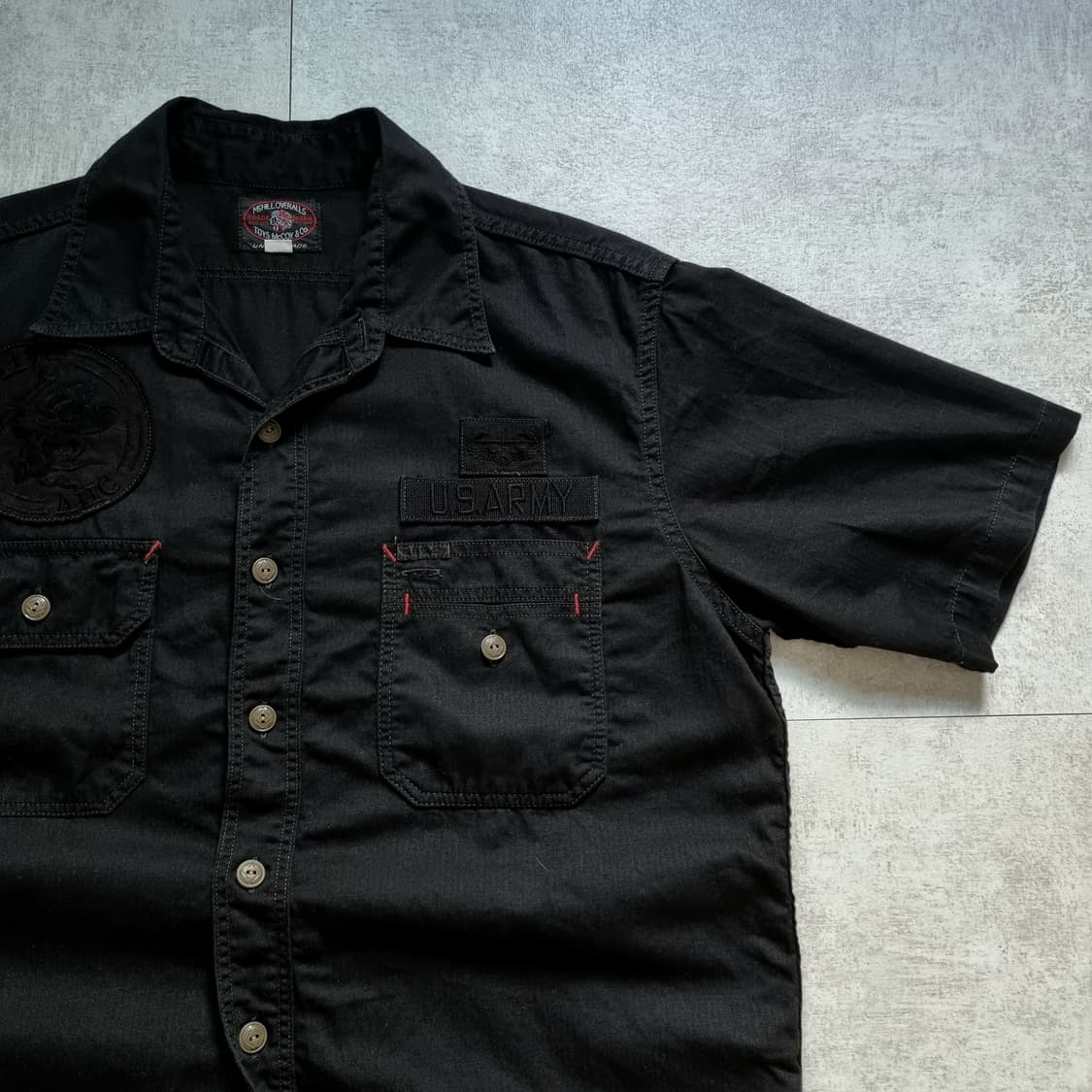 토이즈맥코이 블랙 HBT S/S 밀리터리 셔츠 16sz 미사용품 상품이미지1