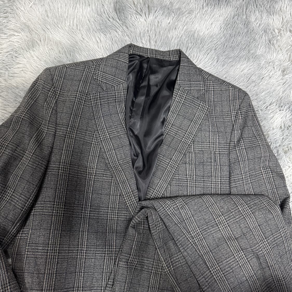 남성 체크 정장세트 95 M 사이즈 상품이미지2
