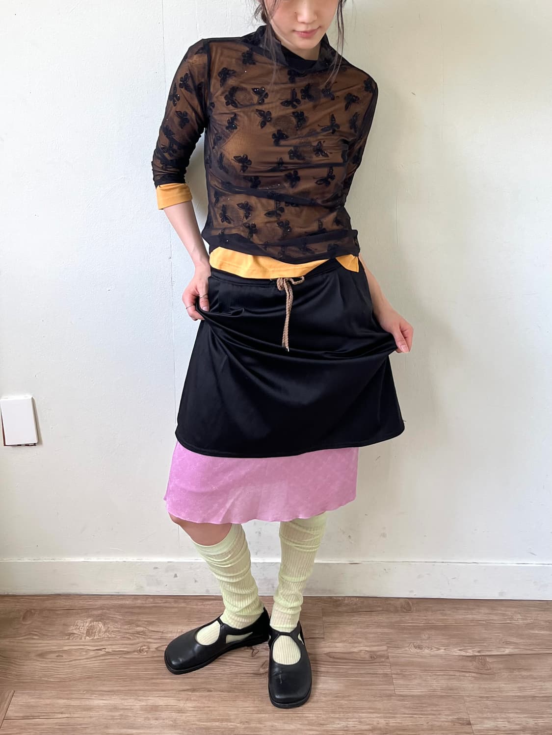 LANVIN 로브 블랙 스커트 상품이미지4