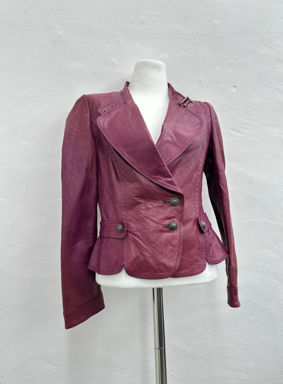 Pinkish Purple Lambs leather jacket 상품이미지8