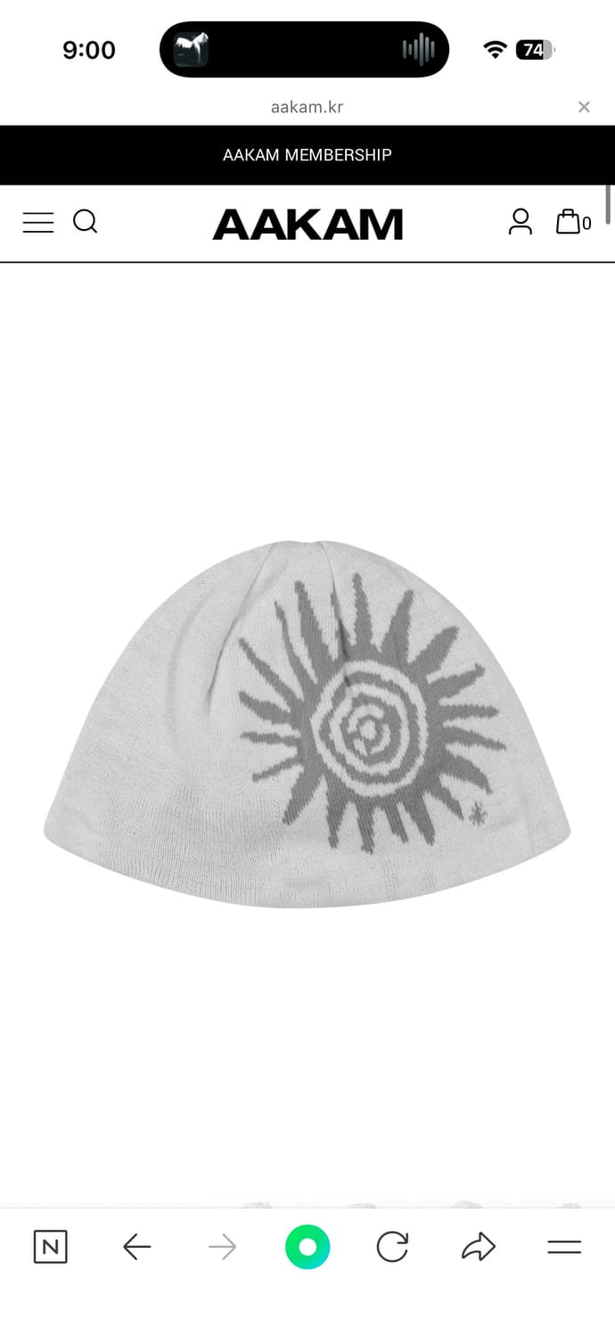 AAKAM 아캄 비니 화이트 상품이미지6