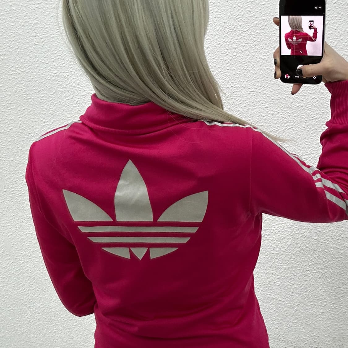 아디다스 실버라인 딥핑크 트랙탑 85 상품이미지3